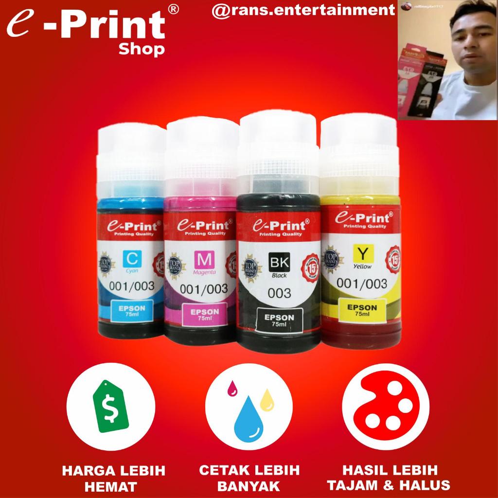 e-Print Tinta Epson Ink T 001 / T 003 75 ml T Series 001 / 003 - Black