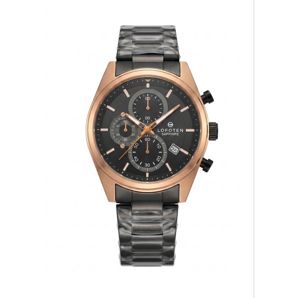 Jam Tangan Lofoten F-6519MC Rantai Hitam Original