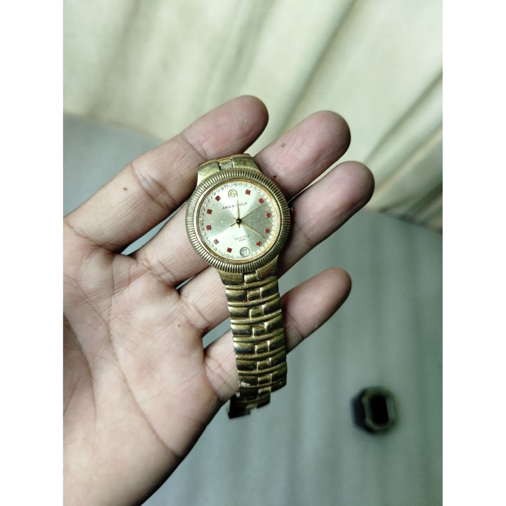 PRELOVED BAHAN ARIES GOLD JAM TANGAN