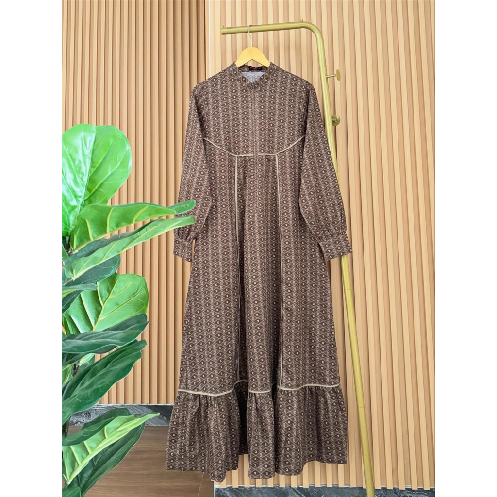 Junia Midi Dress Korina/ Midi korina terbaru/dress korina