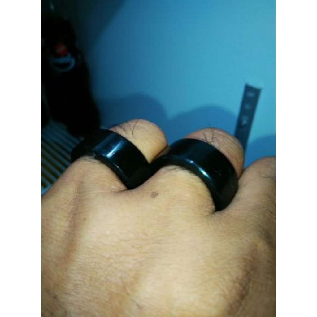 Cincin Giok Hitam Batu Blackjade