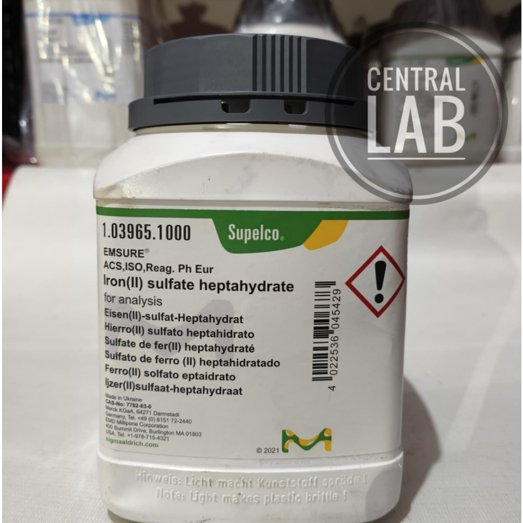 IRON II SULFATE / FeSO4 / BESI 2 SULFAT / 1KG ORIGINAL / PRO ANALIS MERCK 103965