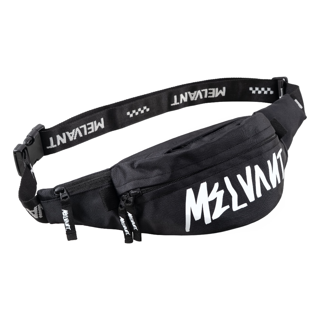 Melvant - MFP Kovac Black Fanny Pack | Tas Selempang Hitam Kecil Pria