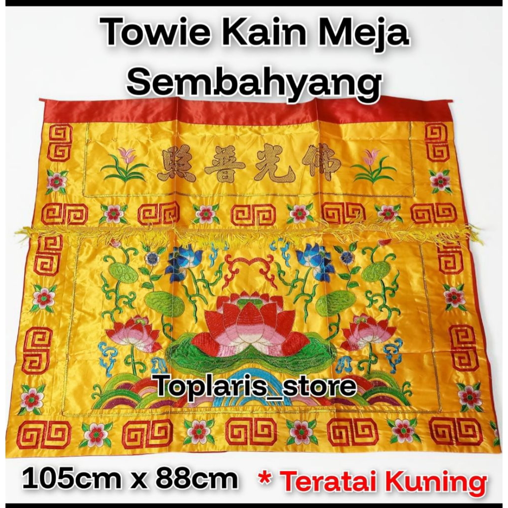 Towi Towie Kain Meja Sembahyang Teratai New
