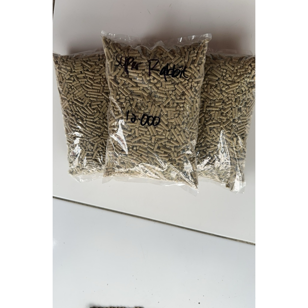 Makanan ,pelet KELINCI 1kg Super rabit ,makanan kelinci,pur kelinci 1 kg,