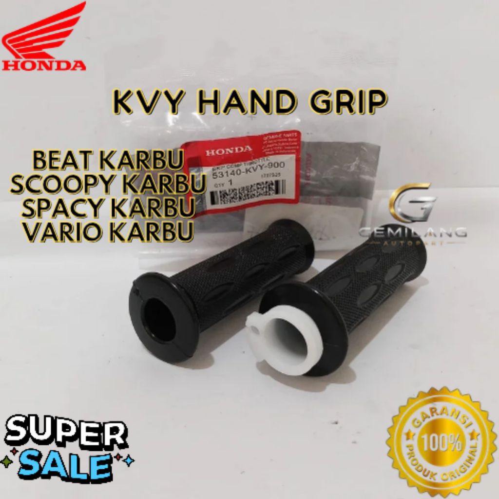 HAND GRIP KODE KVY, HAND GRIP BEAT KARBU, HAND GRIP SCOOPY KARBU, HAND GRIP SPACY KARBU, HAND GRIP V