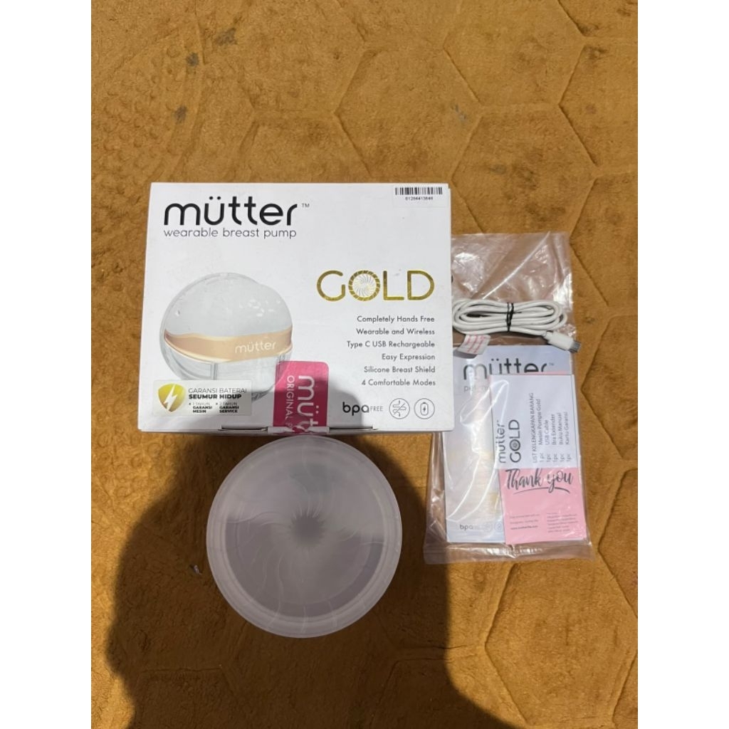 preloved pumping pompa asi mutter gold