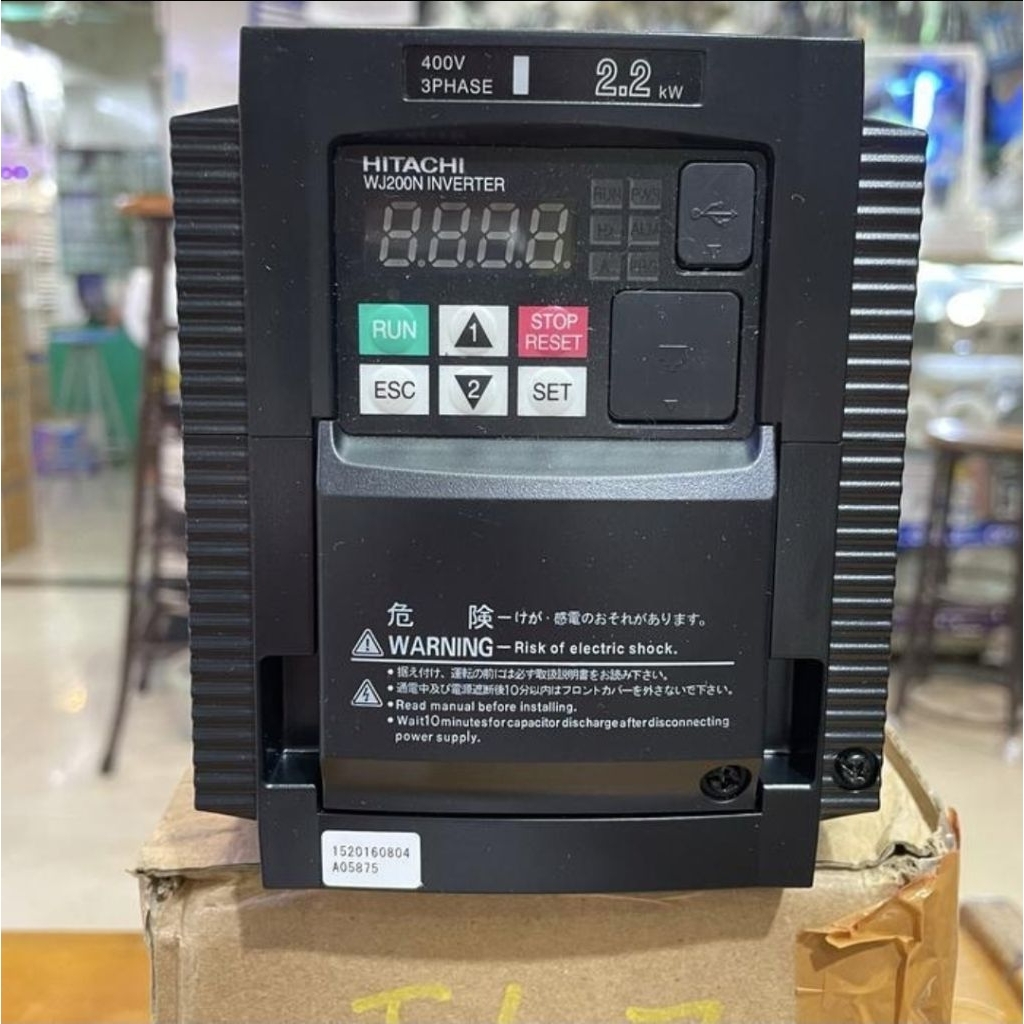 Hitachi Inverter WJ200N-022HFC 2.2kW 3HP 3 Phase 380V - 480V Original