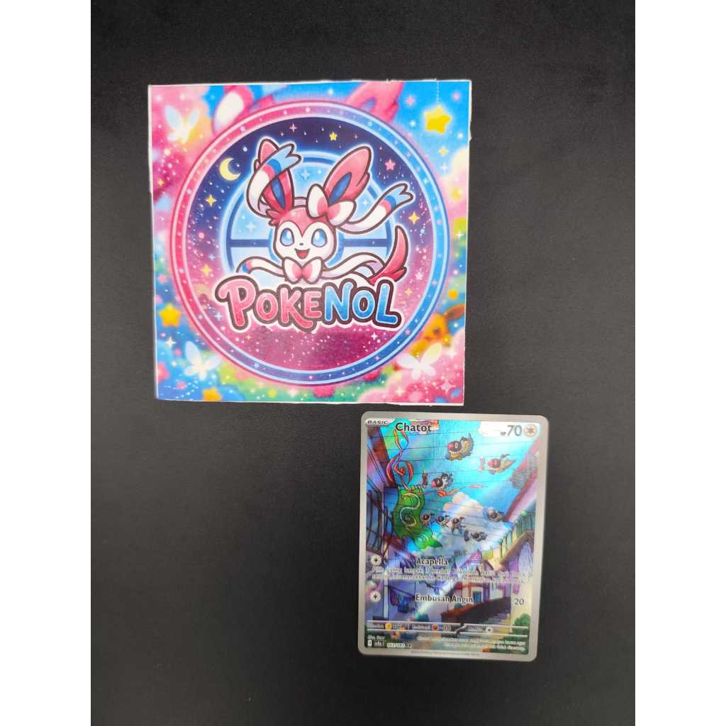Kartu Pokemon TCG Chatot AR 163/142 Bahasa Indonesia