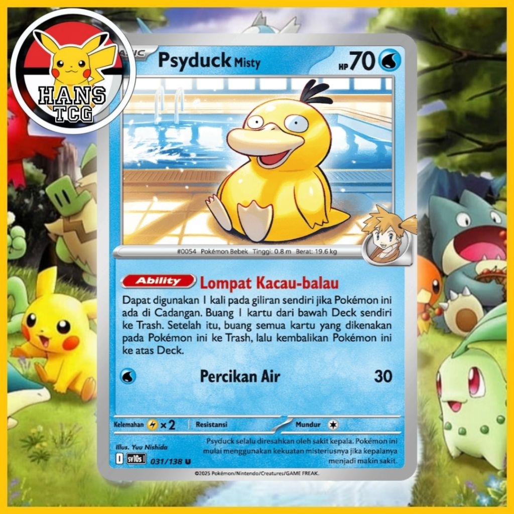 Psyduck misty sv10s uncommon