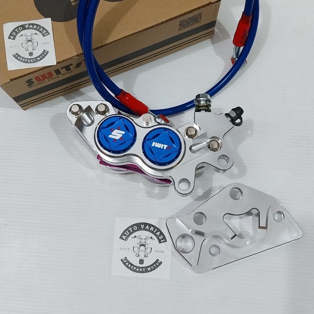 kaliper plus breket NMAX kaliper bigpot SWITS 4piston