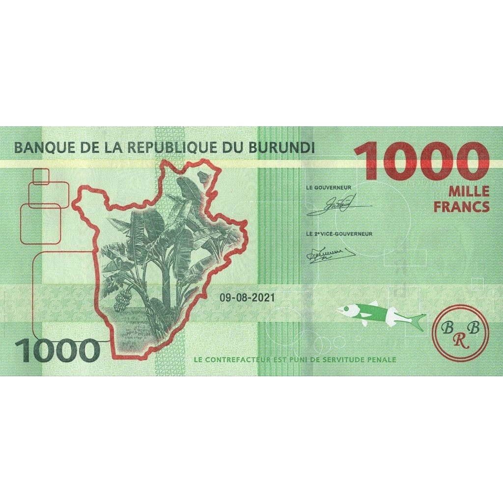 Uang Kuno Burundi 1000franc UNC untuk Numismatik dan Koleksi