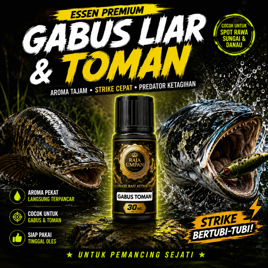 Essen Ikan Gabus dan Toman Liar Indukan Paling Ampuh untuk Media Cacing Strike Maksimal