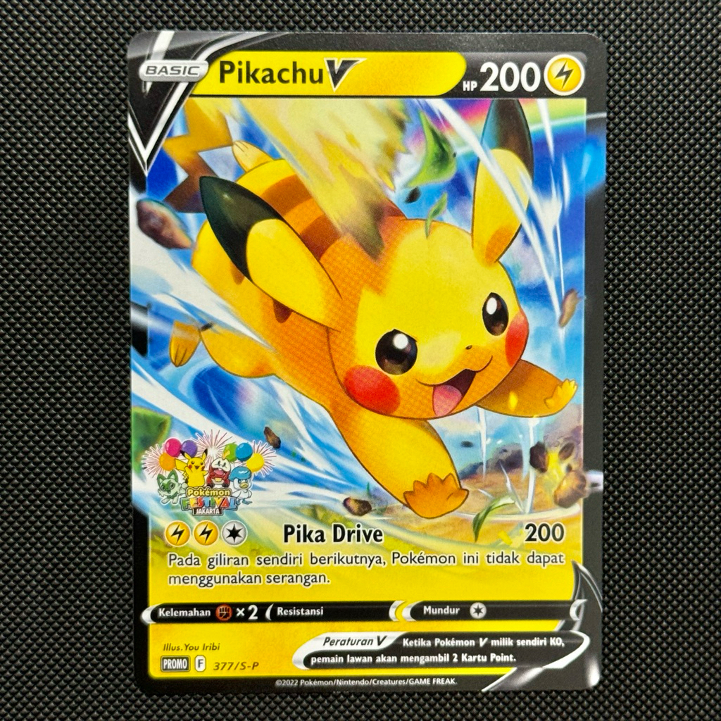 Pikachu V Promo Pokemon Festival Jakarta 2022