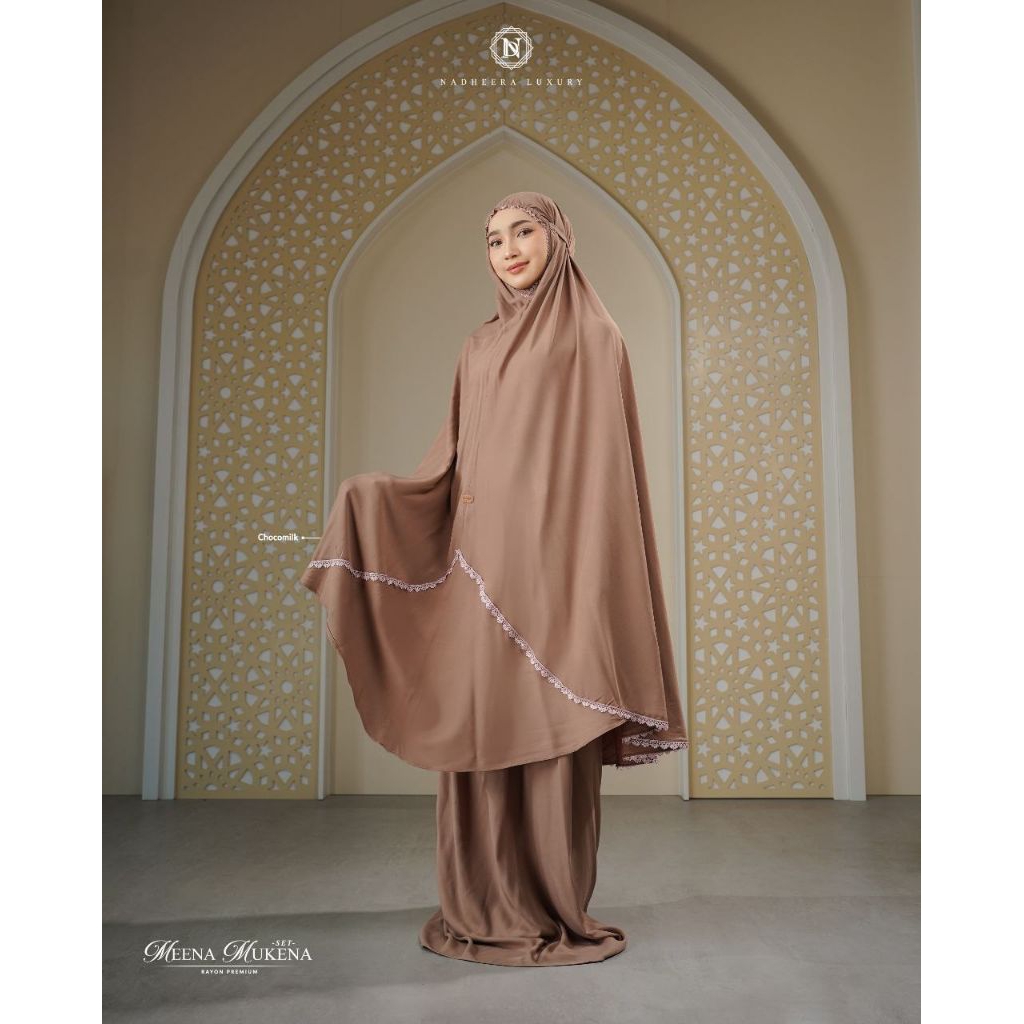 MEENA MUKENA TERBARU NADHEERA LUXURY | MUKENA TERBARU RAYON PREMIUM NADHEERA LUXURY