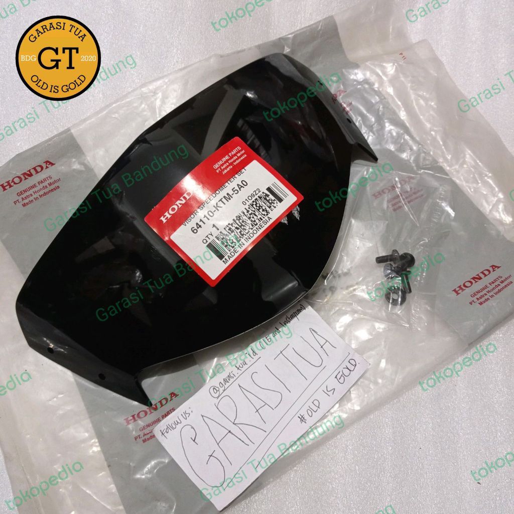 64110 KTM 5A0 Topi Visor Cover  Totok Batok Depan Honda Supra X 125 Pertama Lama Old Asli Ori Origin