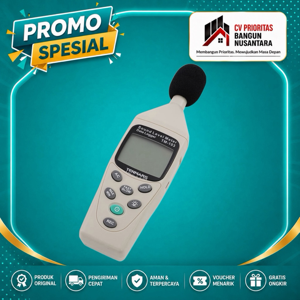 Sound Level Meter Data Logging TM-103 Tenmars Sound Level Meter