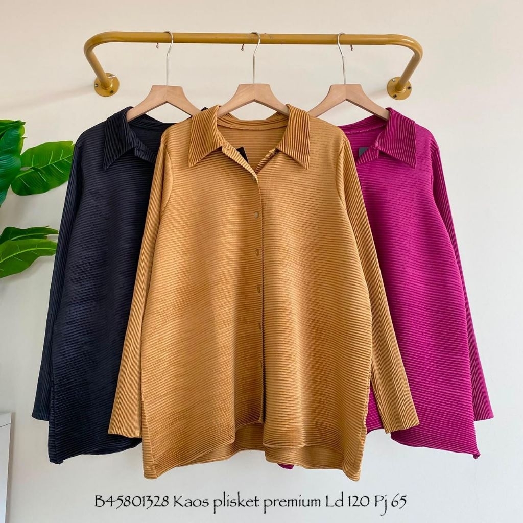 Blouse plisket premium