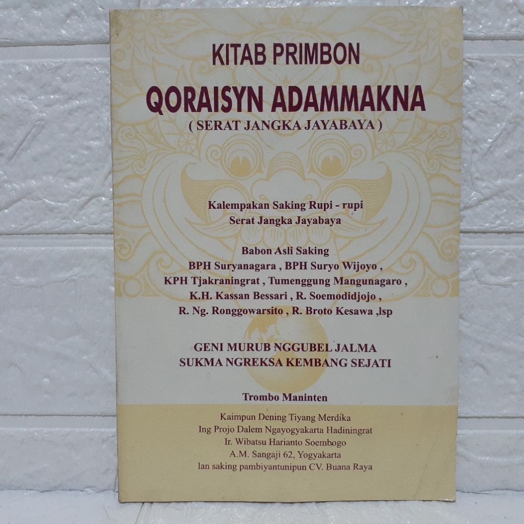 Primbon Qoraisyn Adammakna - BR