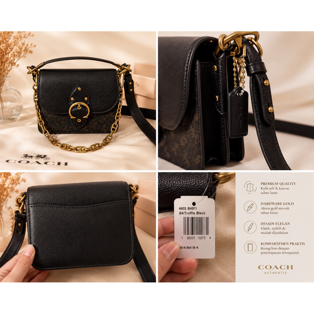 Coach Beat 18 with Horse and Carriage Print (preloved)