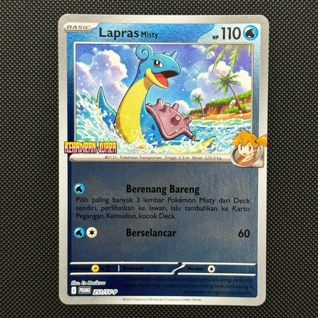 Lapras Misty Promo Kehadiran Juara STAMP Indonesia