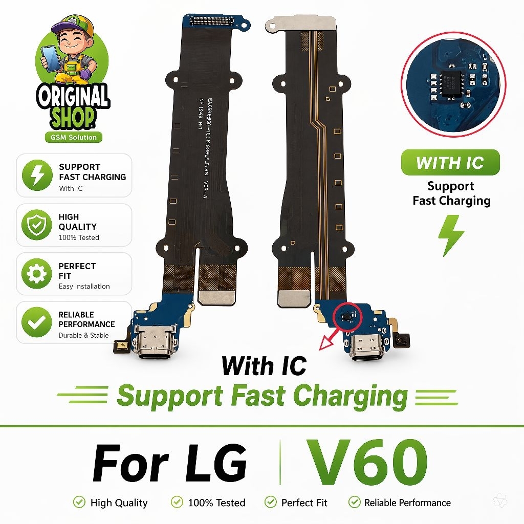 Flexible konektor cas LG V60 ThinQ 5G original fleksibel charger