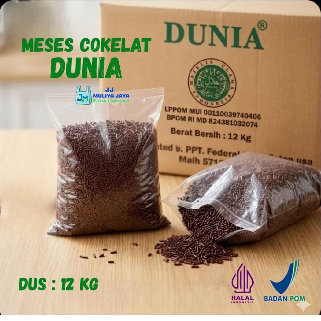 Meses DUNIA Cokelat & Warna (Dus : 12 Kg)