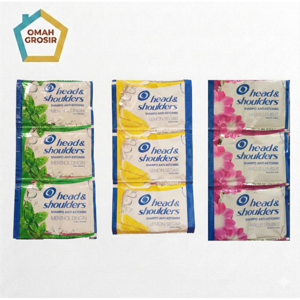 shampo Head&Shoulders sachet 1000an 24, 36, 48 pcs
