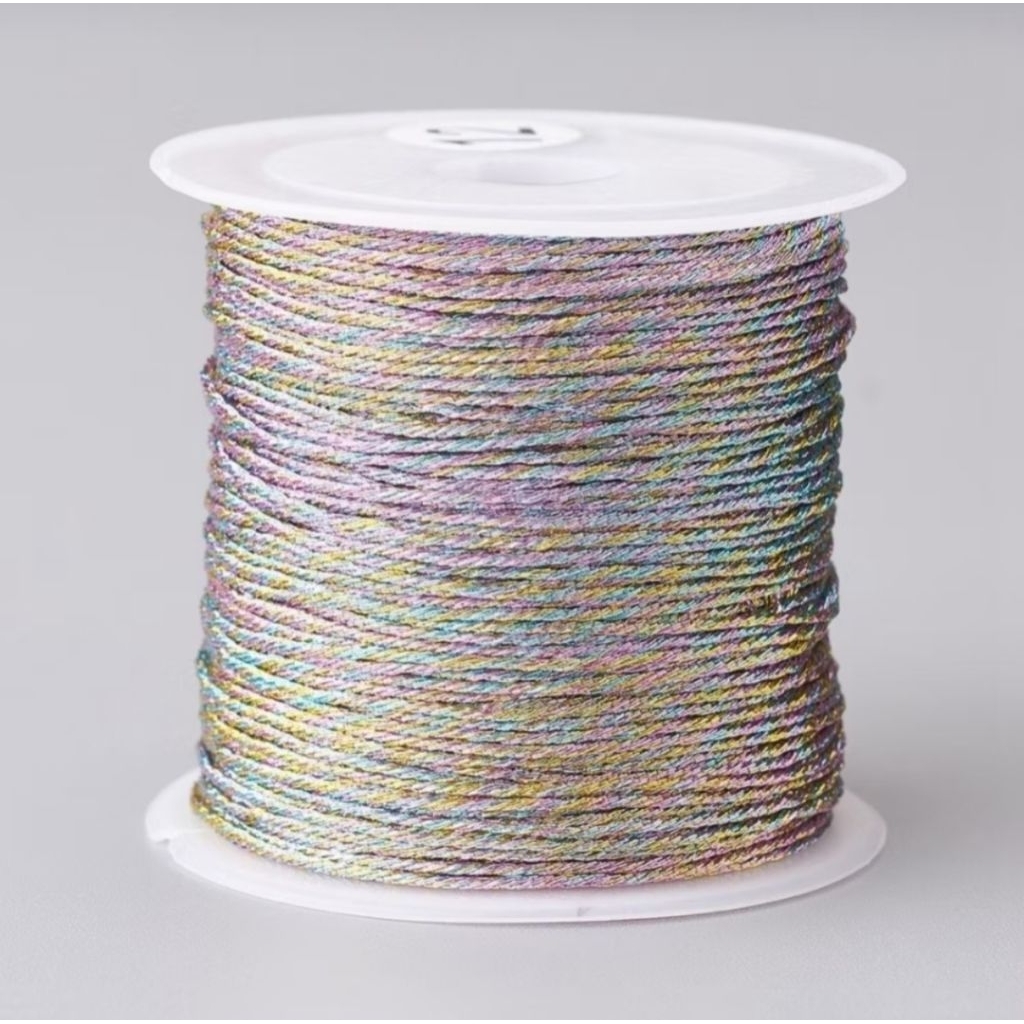 (1meter) Benang Nylon untuk Macrame Cord. tebal 0.8mm. harga per meter