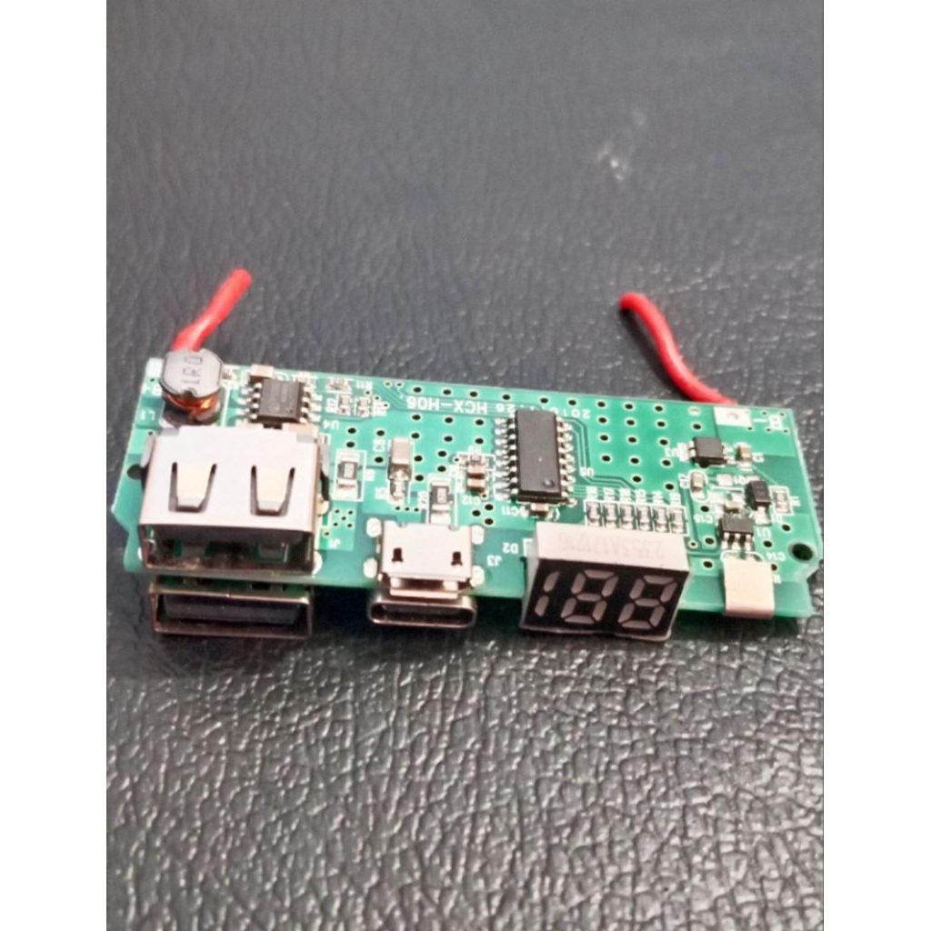 Modul Powerbank Digital Led Fast Charger 2,5A 5volt Modul Charger Indikator digital