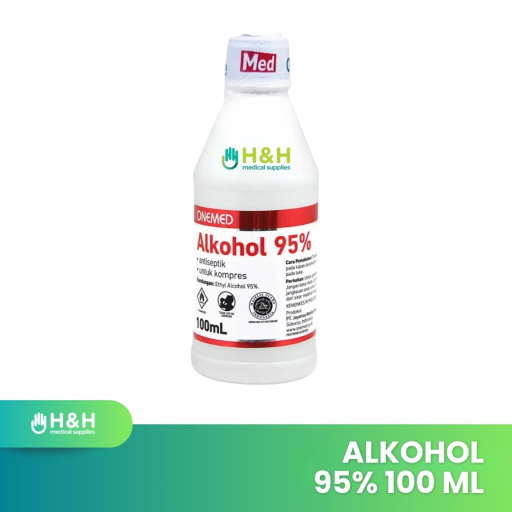 Alkohol 95% 100 ml / Alkohol 95% 100ml / Desinfektan Alkohol