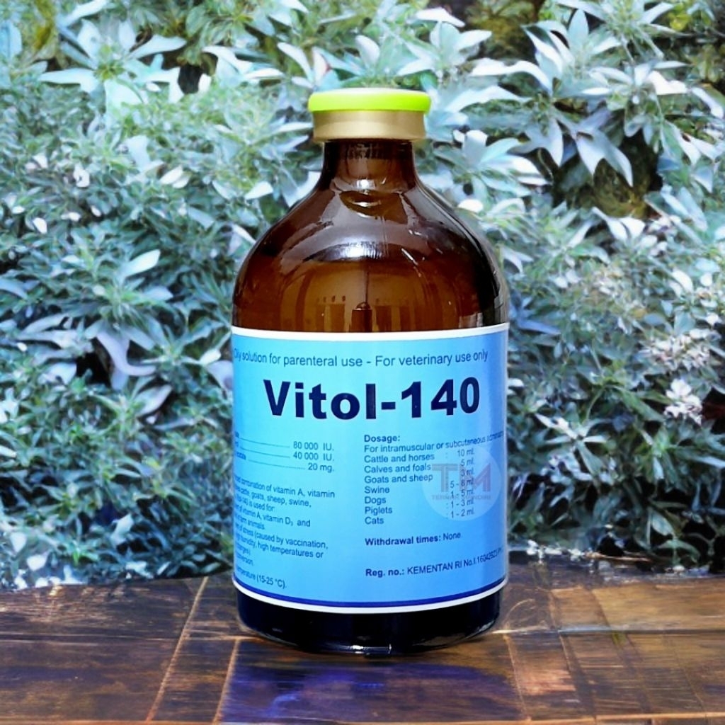 VITOL 140 100ml Vitamin ADE Pemacu Pertumbuhan Sapi Kambing Domba  Ayam