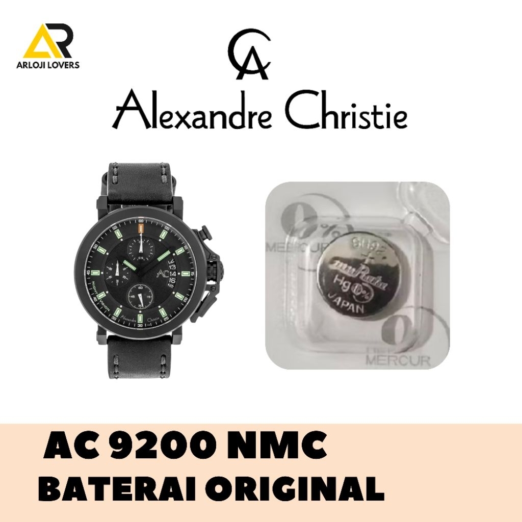 Baterai Jam Alexandre Christie AC9200NMC Original