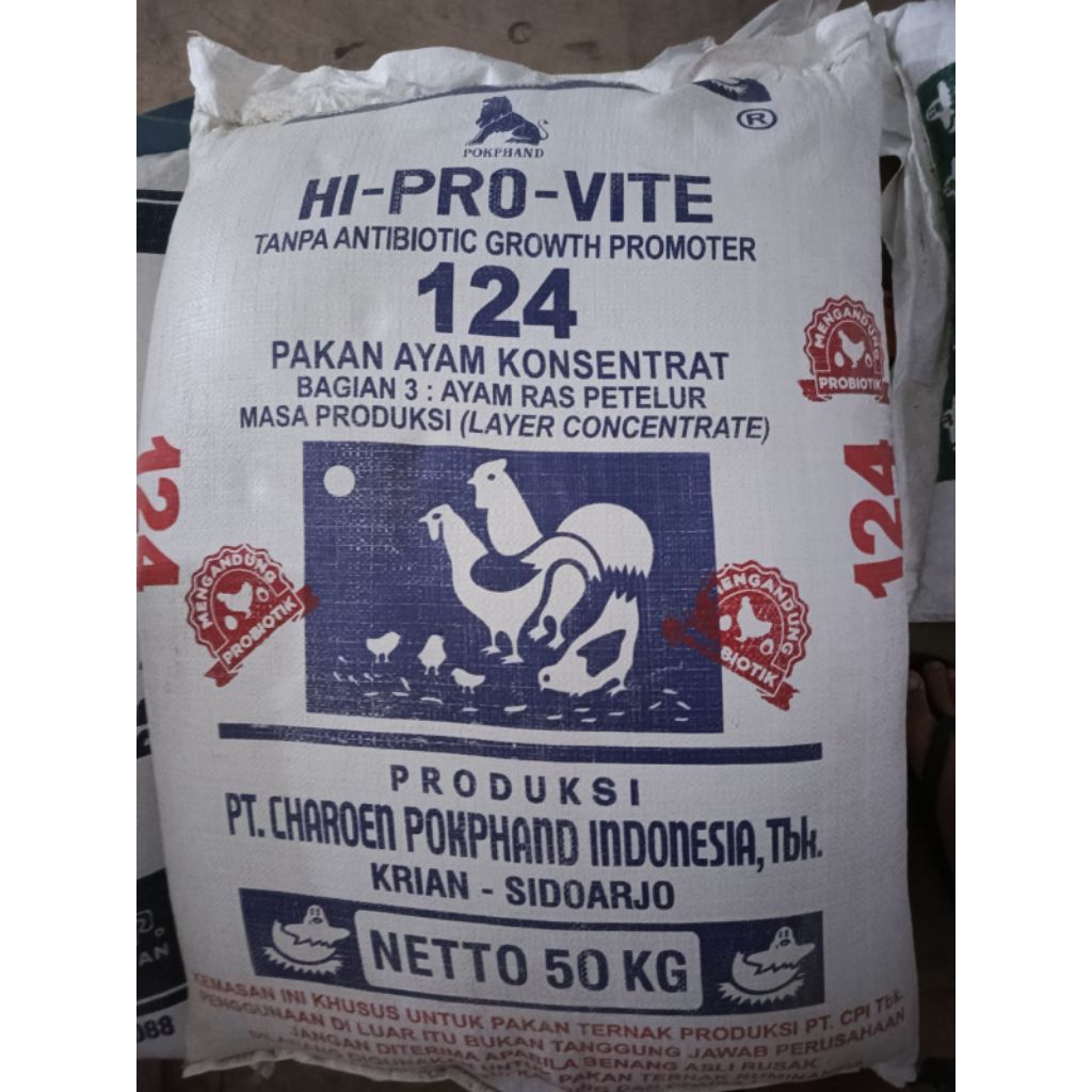 ( 50 Kg ) 124. Konsentrat Pakan Ayam Petelur.