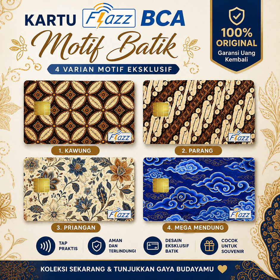 Kartu Flazz BCA Gen 2 Edisi Motif Batik