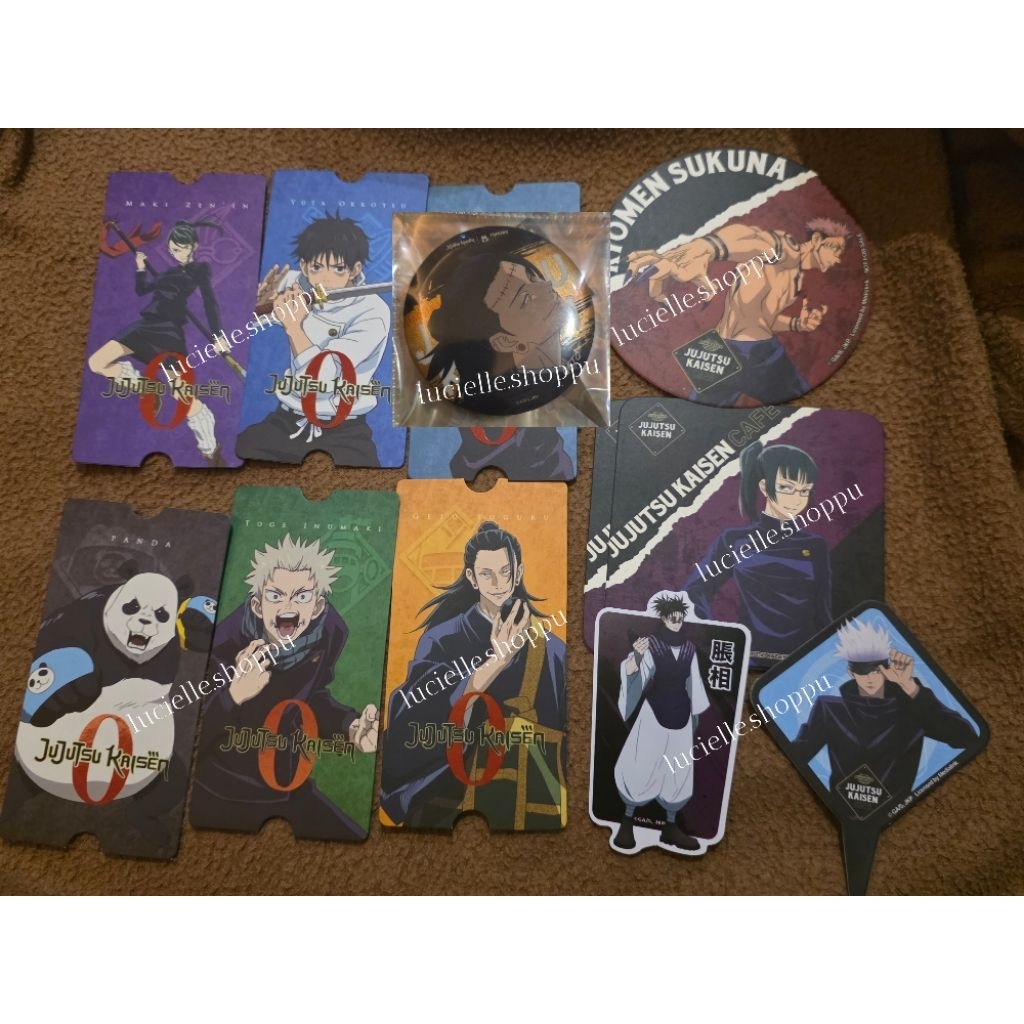 [JJK] Jujutsu Kaisen Collectible Ticket CGV JJK 0 Geto Suguru Okkotsu Yuta Zenin Maki Inumaki Toge P