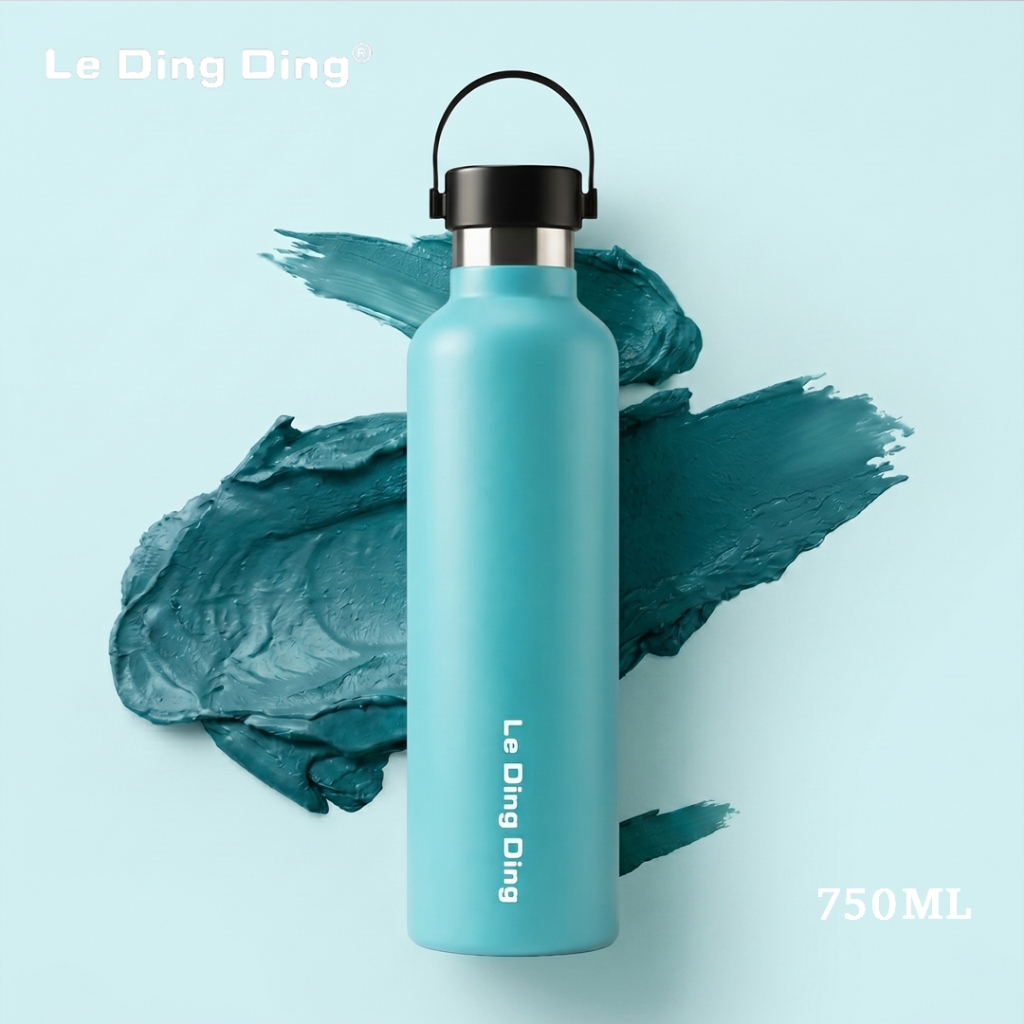 Bisa Minum Kopi Dingin Seharian-Tumbler Stainless Steel Tahan Panas Dingin 24 jam Termos Tutup Bambu