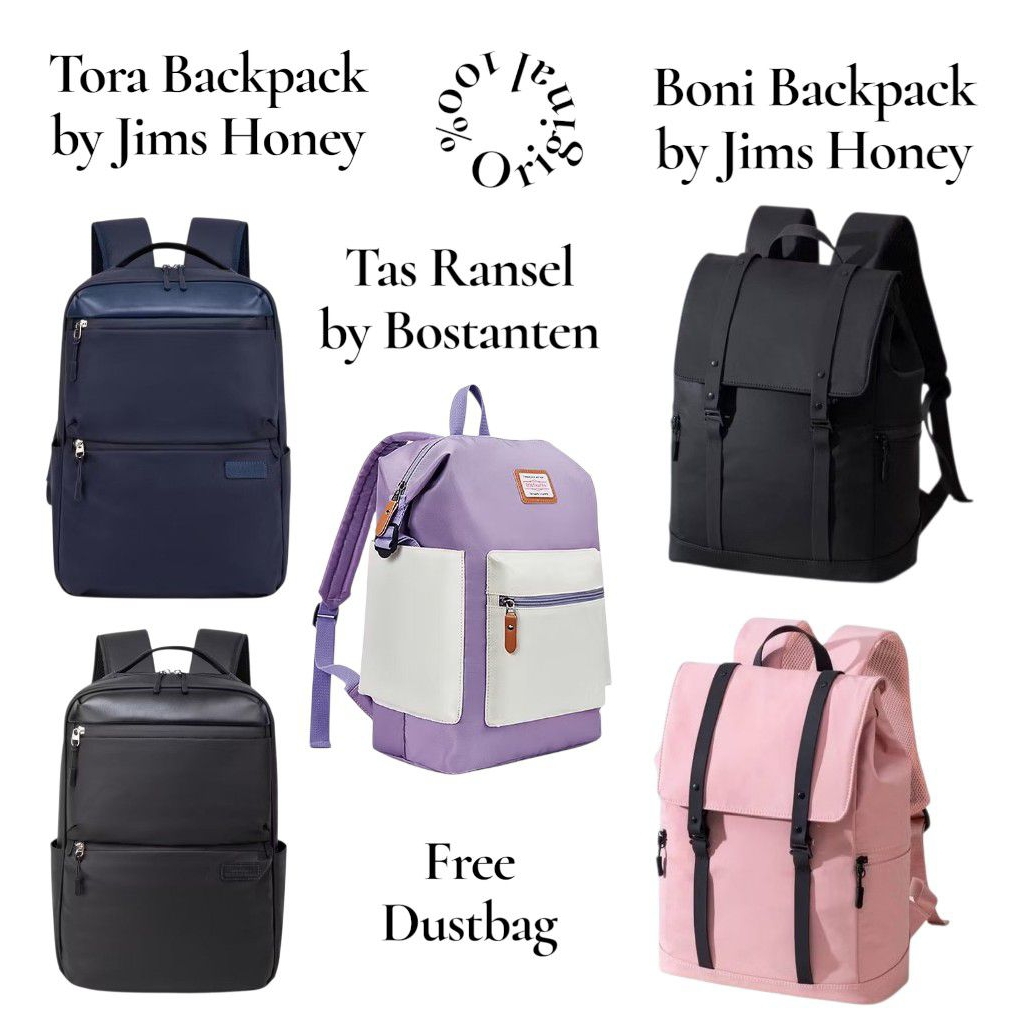 TORA BACKPACK JIMS HONEY | BONI BACKPACK JIMS HONEY | TAS RANSEL BOSTANTEN | TAS RANSEL TORA JIMS HO