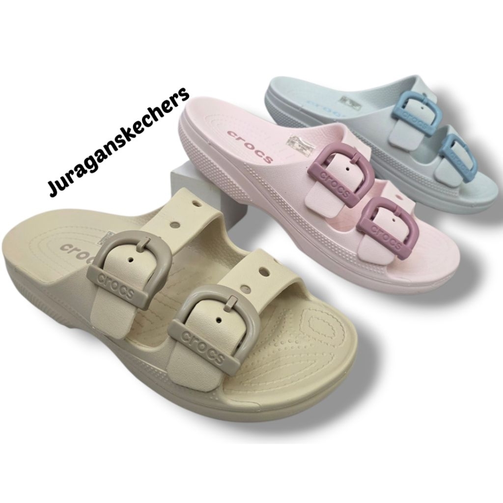 SANDAL CRQCS BUCKLE SATURDAY/SANDAL SATURDAY BUCKLE (MIRIP CROCS SATURDAY BUCKLE)