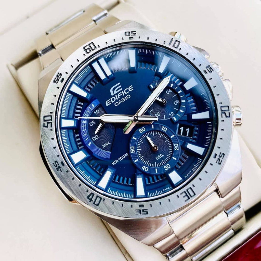 Jam Tangan Casio Edifice EFR-563 Rantai Stainless Premium Chrono Aktif