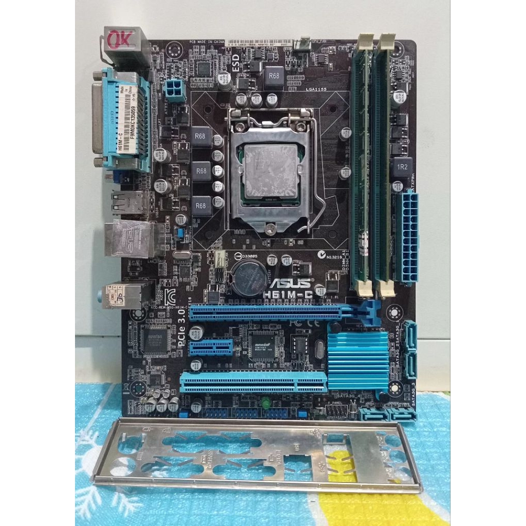 paketan matherboard ddr3 h61 procie dan ram
