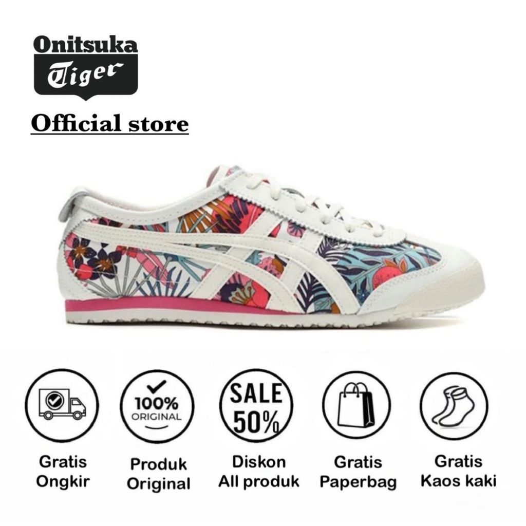 Sepatu Wanita 0nitsuka Tlger Mexico 66 New Pitaya