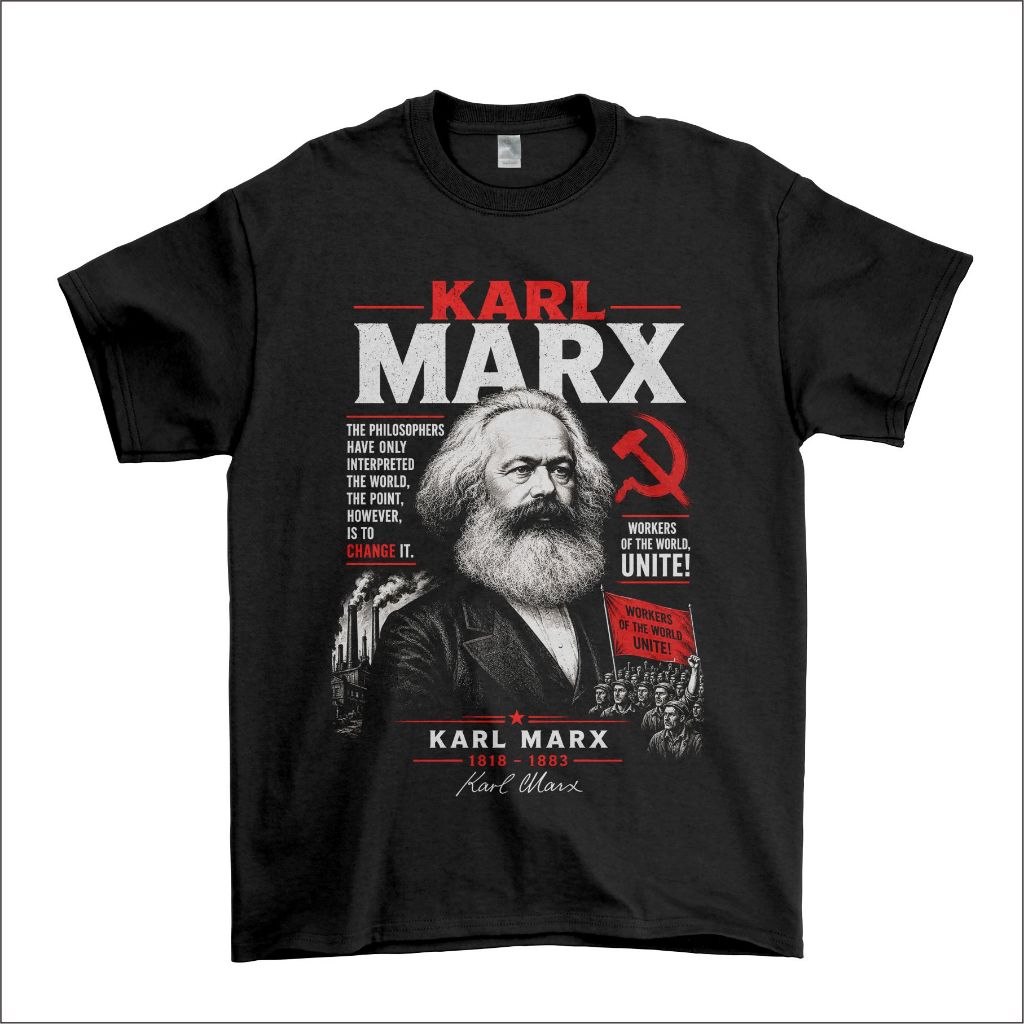 Kaos Distro Karl Marx Tokoh Komunis