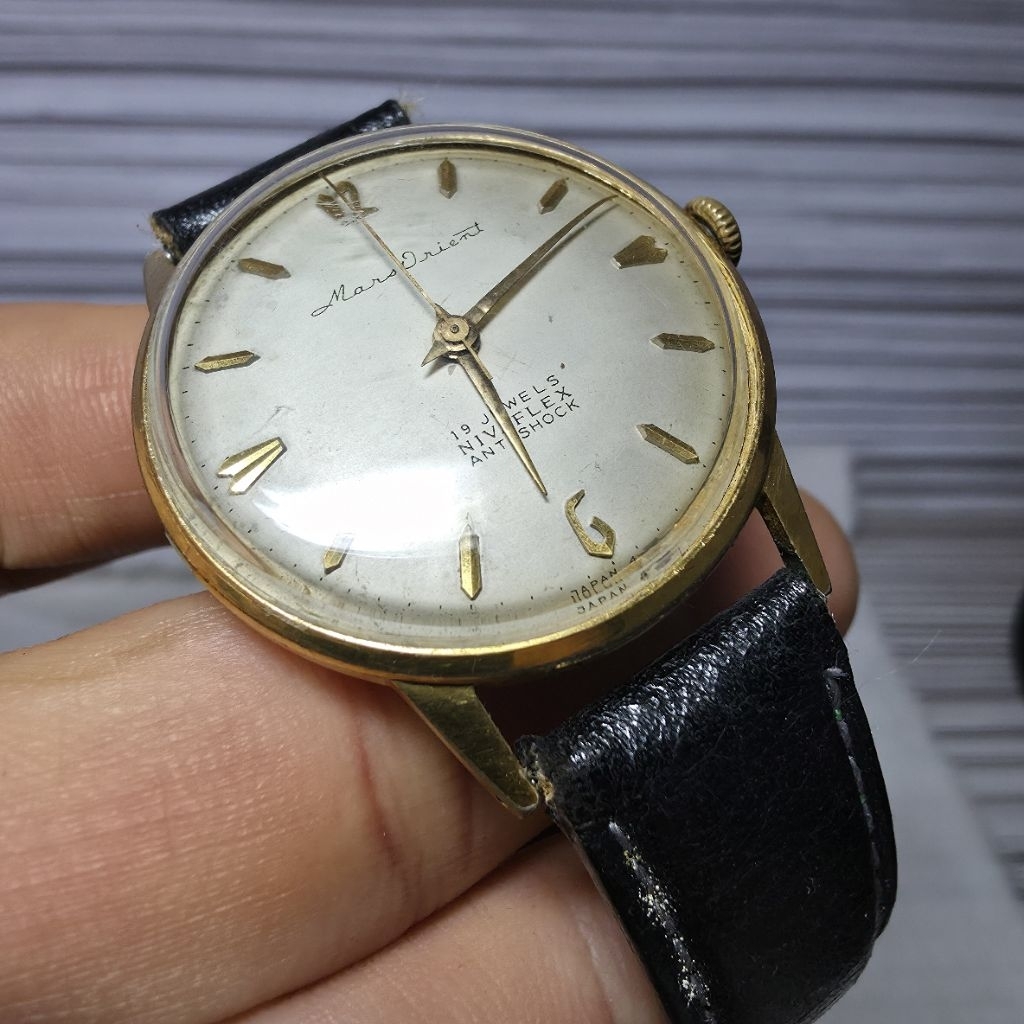 Arloji vintage Mars ORIENT manual winding 14K Goldfilled 19 jewels Japan