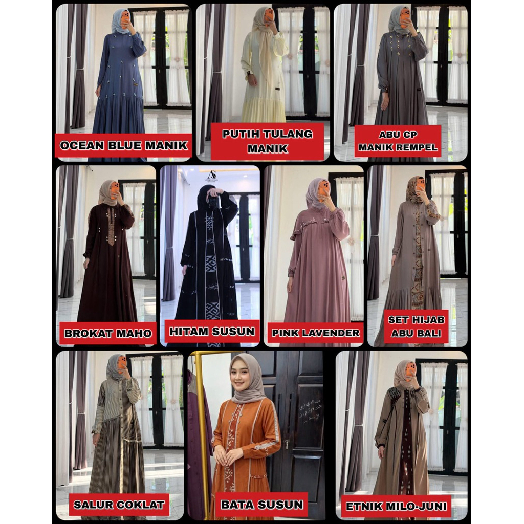ANJANI - Gamis Anjani JUNI SERIES - Gamis Twill