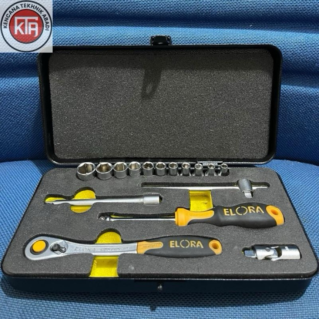 ELORA (Kunci Soket) Socket Set Elora 1/4 inch Torx Socket Set  1455-M