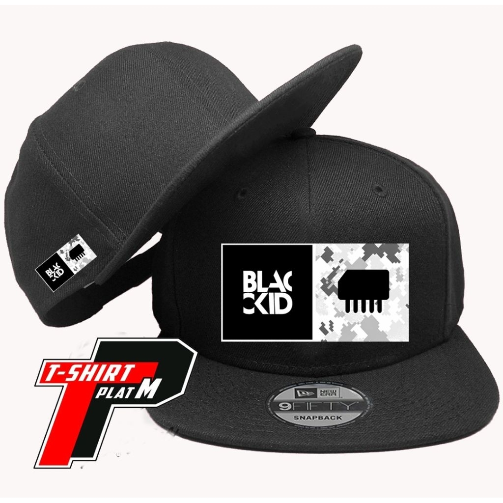 Topi Black ID Black White Bisbol / Bucket / Snapback