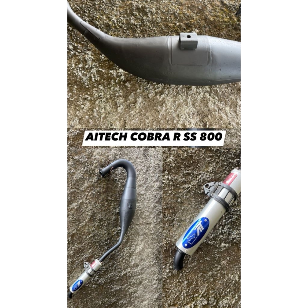 Kenalpot Ninja R SS Aitech Cobra Lawas Galvanis Kondisi Utuh