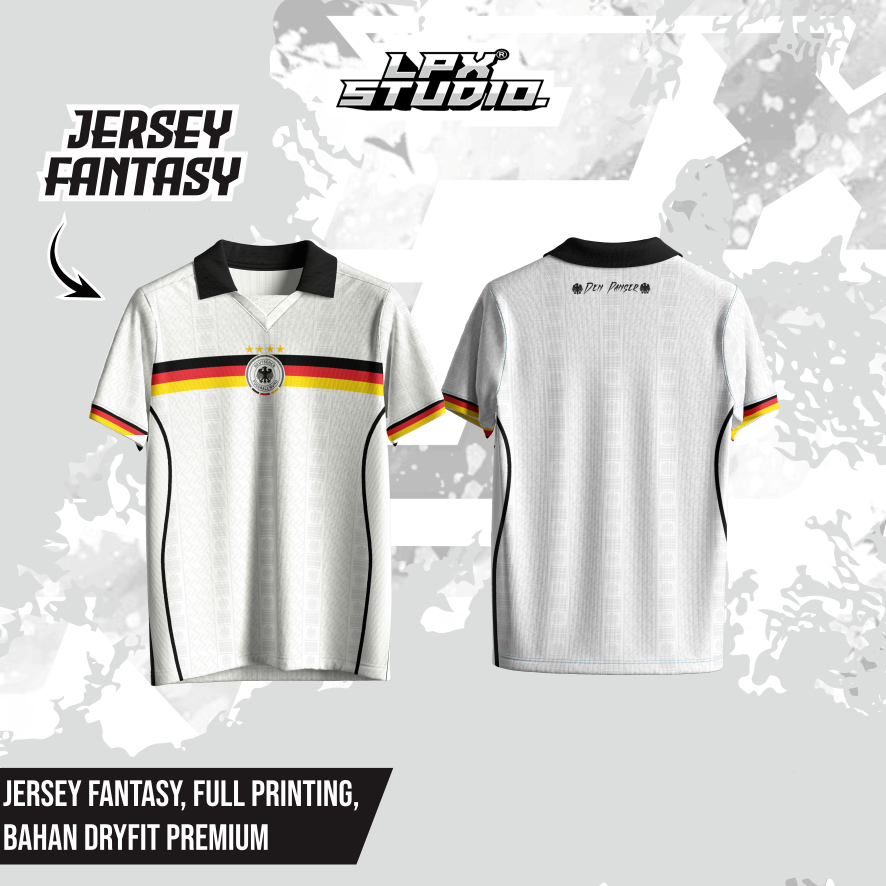 Jersey Jerman Fantasy Fans Club Printing / Jersey Fantasy German / Kaos Bola