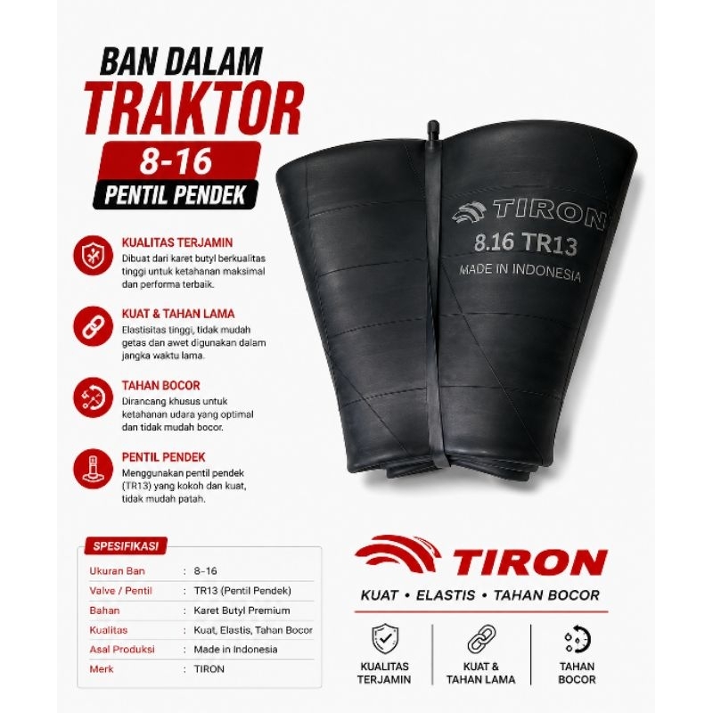 Ban dalam Traktor 8.16 pentil pendek